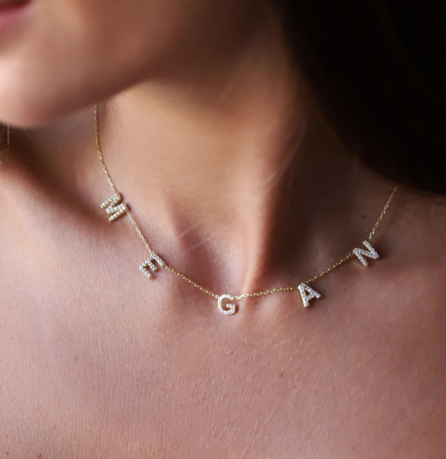 Collier prénom - Modéle Choker lettres