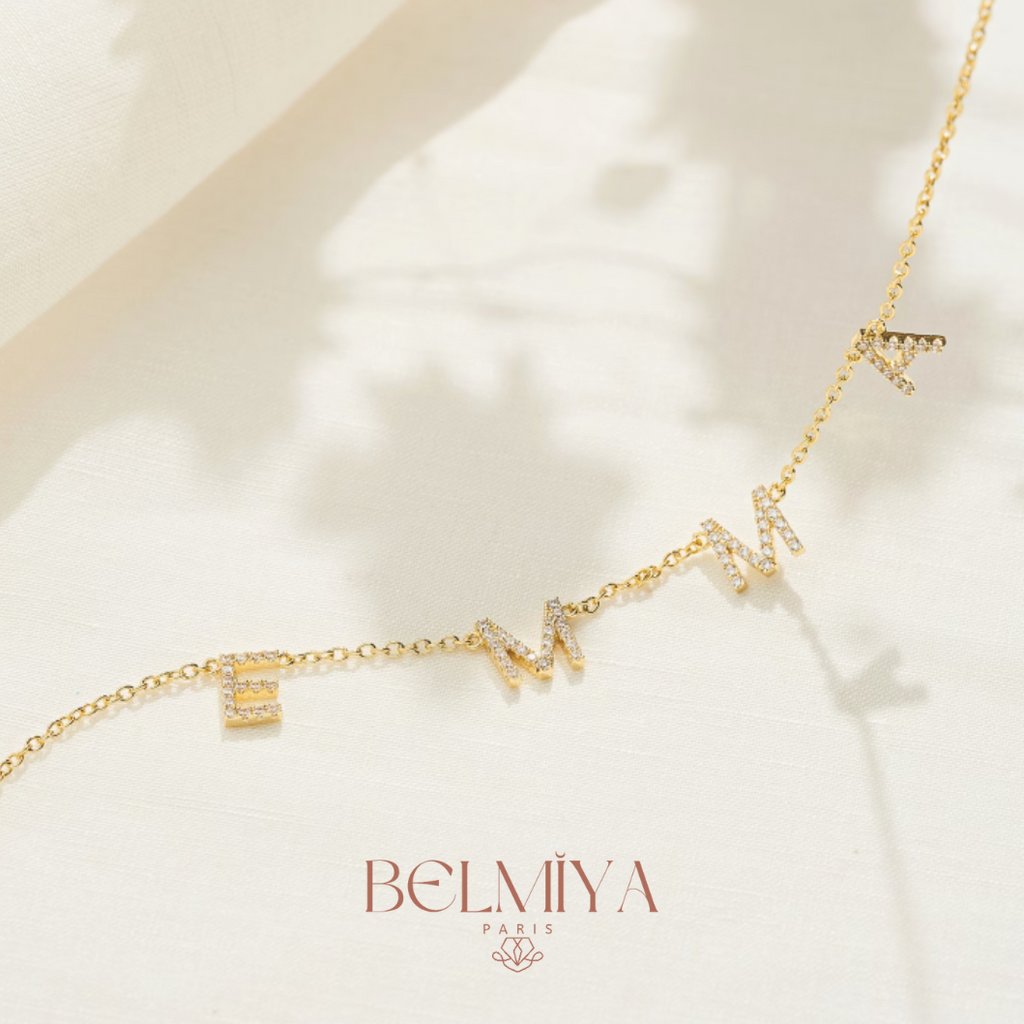 Collier prénom - Modéle Choker lettres